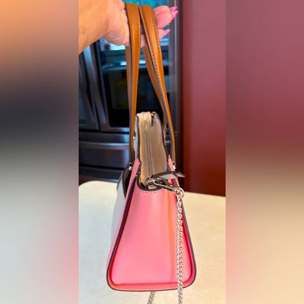 KATE SPADE Pink & Gray 2Way New York Tote Bag, NWOT
